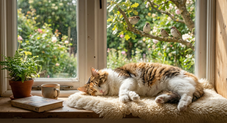 How to Keep Your Indoor Cat Happy Without Outdoor Risks